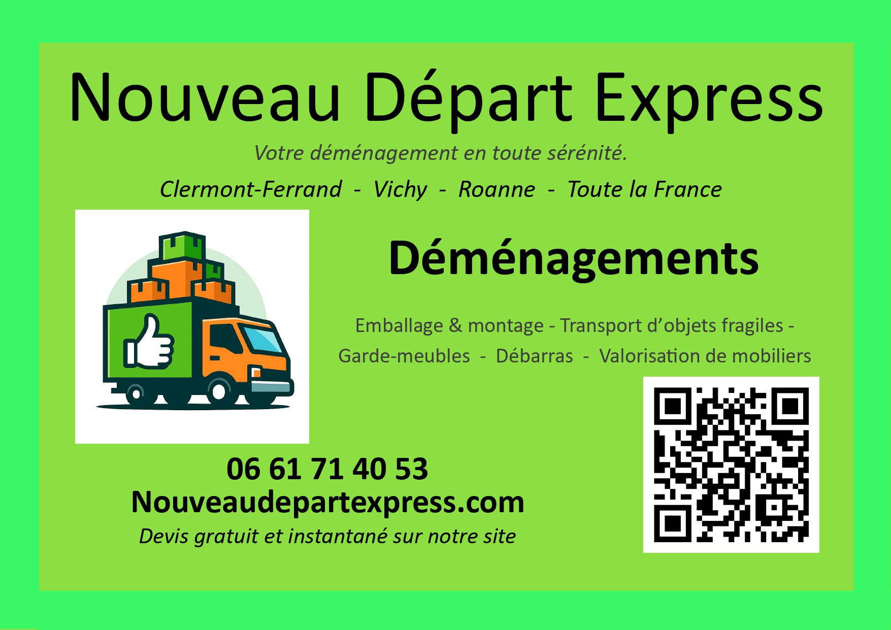 Photo du nouveau client